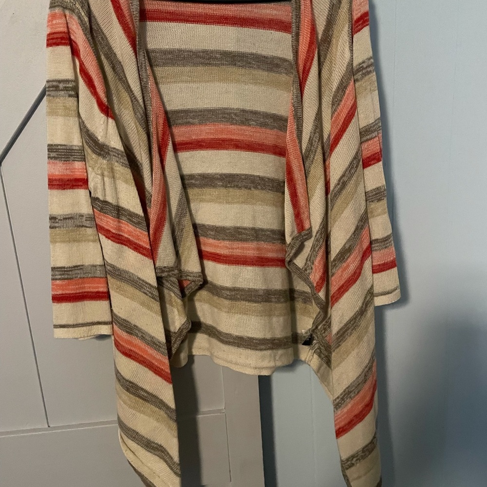 Torrid size 2 drape cardigan striped